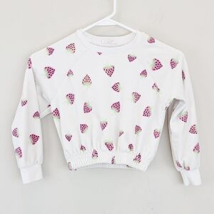Jessica Simpson Fleece Long Sleeve Strawberry Top